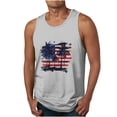 thumbnail image 1 of Awdenio Mens Tank Top Independence Day Print Tank Top Casual Sports Sleeveless Round Neck T-shirt Tank Top Machine Washable, Four Seasons Wear,Size M-6XL, 1 of 1