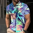 thumbnail image 1 of Awdenio Mens Tops Short Sleeved Casual Lapel Daily Holiday Golf Shirt/Top Regular Fit,,Size XS-4XL, 1 of 5