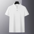 thumbnail image 1 of Awdenio Mens Tops Striped Loose Casual Short Sleeve Lapel Shirt for Every Occasion,Size 48-58, 1 of 1