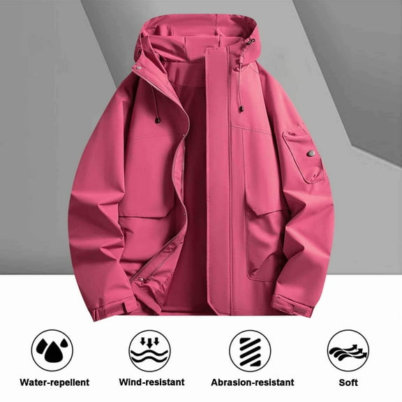 Awdenio Mens Winter Jacket Tactical Jacket Waterproof Fleece Lined Hooded Coats Outdoor Hiking Windbreaker