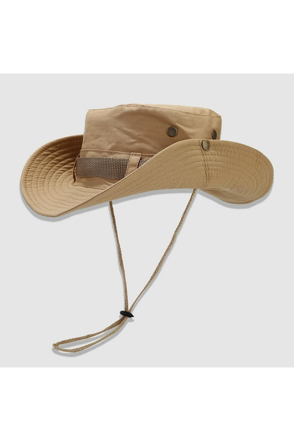 Mens Womens Hats Bucket Rain Hat with Chin Strap Quick Dry Packable Sun Hat Safari Hat UV Protection