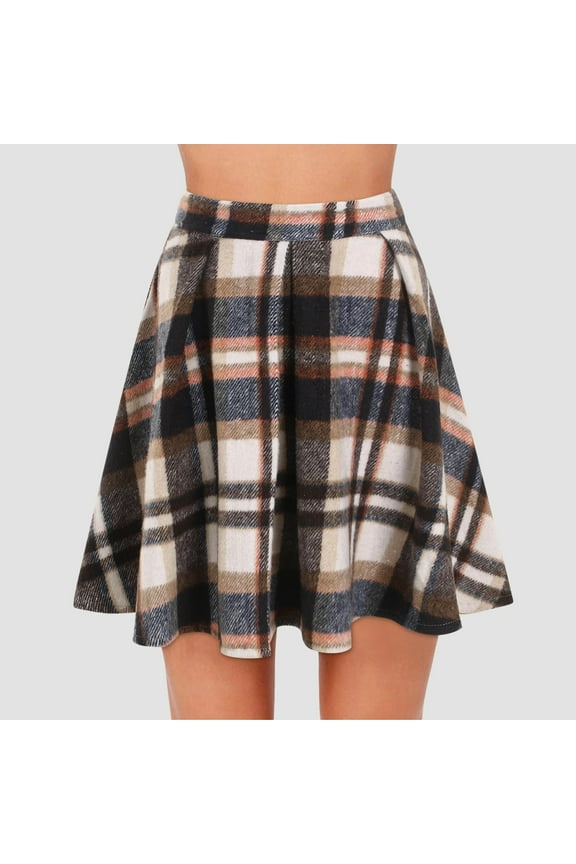 Mini Skirt for Women A-Line Short Mini Basic Skirt School Uniform Cheerleader Skirts Skater Skirt