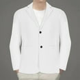 thumbnail image 1 of KIHOUT New Arrivals Men's Casual Slim Fit Linen Jacket Lightweight 2 Button Blazer Long Sleeve Sport Coat, Size M-5XL, 1 of 6