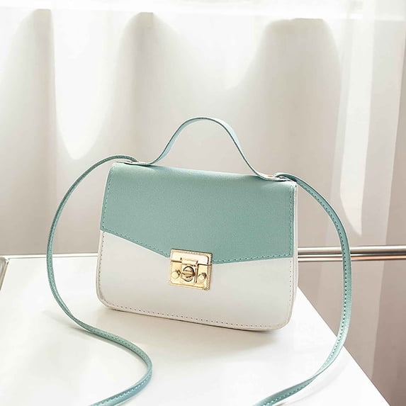 Awdenio New Color-Block Crossbody Bags for Women Leather Cross Body Purses Cute Designer Handbags Shoulder Bag Medium Size