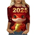 Awdenio New Years Eve Outfits Women Casual 3/4 Sleeve Round Neck 2025