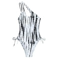 thumbnail image 1 of Awdenio One Piece Swimsuit for Women Ladies Fashion Tie-dyed Print Tight Fitting Elastic Hollow Out Sexy Ladies One-piece Swimsuit, 1 of 9