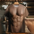 thumbnail image 1 of Awdenio Oversized Tshirts for Men 3D Muscle Printed Men's Short Sleeve T-Shirt 3D Print Muscle T-Shirt Summer Tees, 1 of 9