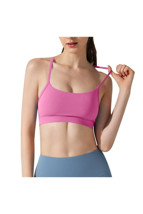 Awdenio Padded Bralettes for Women, Spaghetti Straps Sports Bras for Women Pack, Cami Bando Bra for Women Girls