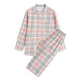 thumbnail image 1 of Awdenio Pajamas for Men Plus Size Fire , Women's Casual Homewear Long-Sleeve Tops Trousers Turndown Collar Night Pajamas Suits, 1 of 2