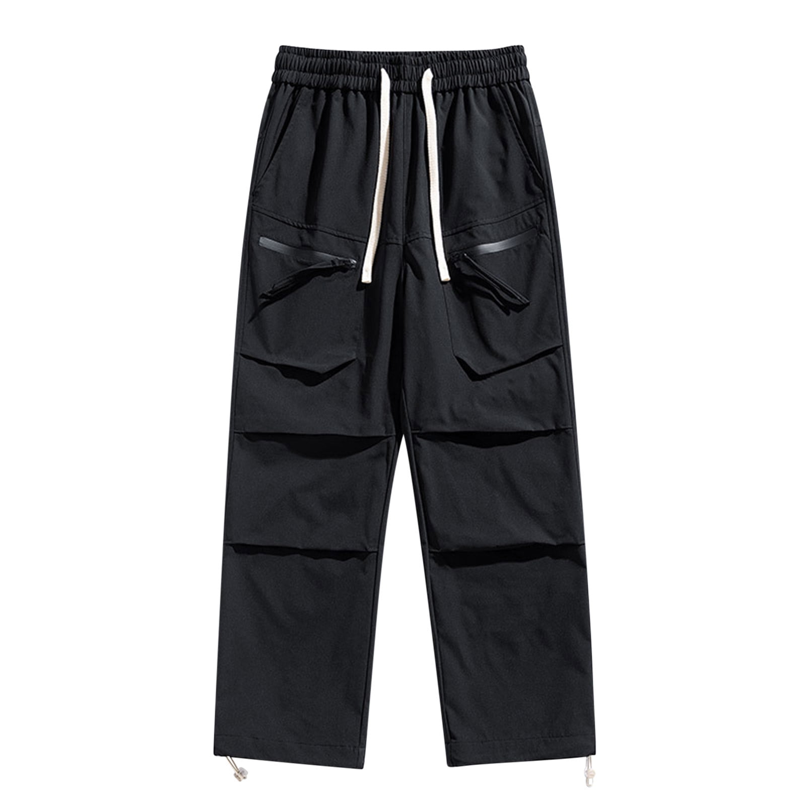Awdenio Pants for Men Baggy Elastic Waist Cargo Joggers Oversized ...