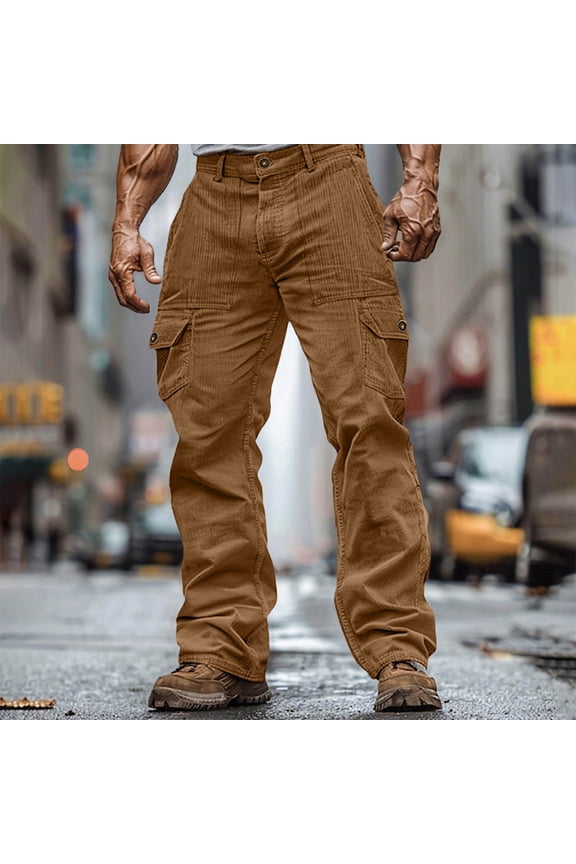 Pants for Men Casual Baggy Cargo Pants Unisex Street Pants Drawstring Trouser