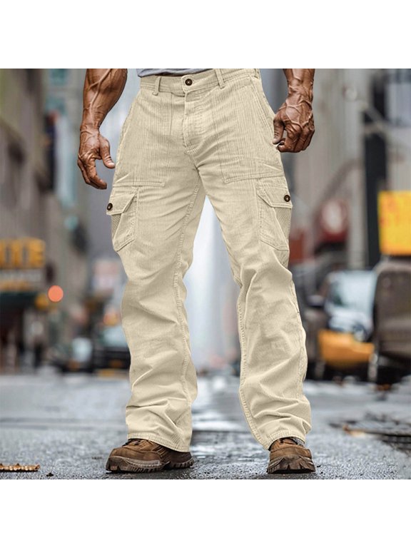 Pants for Men Casual Baggy Cargo Pants Unisex Street Pants Drawstring Trouser