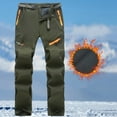 thumbnail image 1 of Awdenio Pants for Men Winter Fleece Lined Ski Snow Pants Water Resistant Zipper Pockets Outdoor Pants, 1 of 3