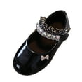 thumbnail image 1 of Awdenio Prom Shoes Soft Soled Princess Fashionable Student Leather Dance Fashionable Flat Bottomed Performance Shoes, 1 of 5