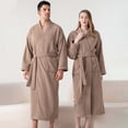 thumbnail image 1 of Awdenio Robes for Women Men Cozy Warm Bathrobe Fuzzy Spa Long Unisex Robe with Pockets, 1 of 9