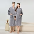 thumbnail image 1 of Awdenio Robes for Women Men Cozy Warm Bathrobe Fuzzy Spa Long Unisex Robe with Pockets, 1 of 7