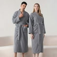 thumbnail image 1 of Awdenio Robes for Women Men Cozy Warm Bathrobe Fuzzy Spa Long Unisex Robe with Pockets, 1 of 9