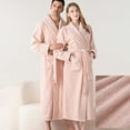 thumbnail image 1 of Awdenio Robes for Women Men Cozy Warm Bathrobe Fuzzy Spa Long Unisex Robe with Pockets, 1 of 9