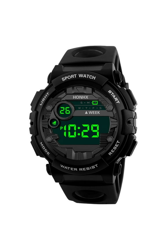 Men's Analog Sports Watch Military Watch Outdoor LED Stopwatch Digital Electronic Watches Dual Display Waterproof Tactical Army Watches for Men