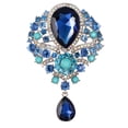 thumbnail image 1 of Awdenio Women's Austrian Crystal Bouquet Flower Teardrop Large Gorgeous Brooch Pin, 1 of 1
