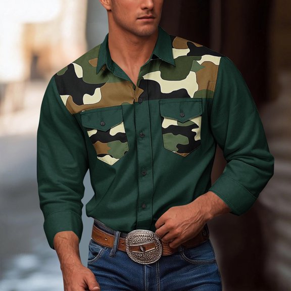 Awdenio Shirts for Men Button Down Lightweight Shirt Jacket Casual Long Sleeve Wrinkle Free Overshirts With Pockets