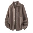 thumbnail image 1 of Awdenio Shirts for Men Casual Plaid Shirts Long Sleeve Button-Down Overshirt Jacket, 1 of 4