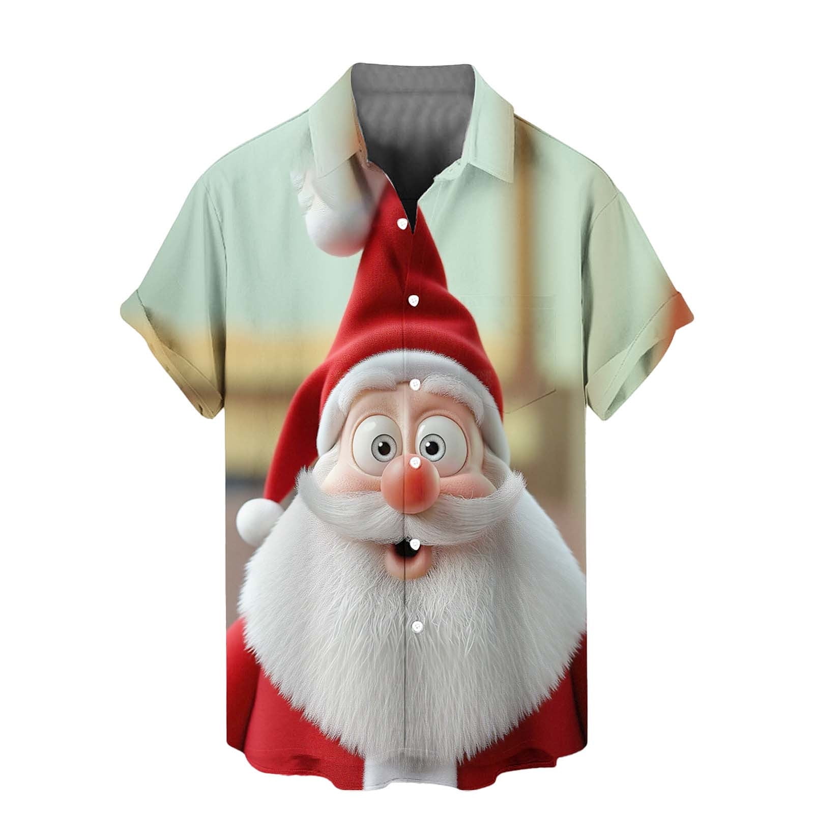 Feancey Merry Christmas Tree Tshirt For Men Holiday Casual Short Sleeve Crewneck Pullover Tees Fashion Xmas Party T Shirts Gifts For Dad Beige Xl