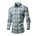 thumbnail image 1 of Awdenio Shirts for Men Flannel Shirts Long Sleeve Button Down Shirt Casual Plaid Shirts with Pocket, 1 of 5
