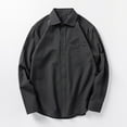 thumbnail image 1 of Awdenio Shirts for Men Long Sleeve Dress Shirts Formal Uniform Woven Solid, 1 of 3