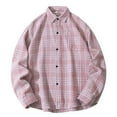 thumbnail image 1 of Awdenio Shirts for Men Plaid Button Down Long Sleeve Shirt Soft Casual Tops with Two Chest Pockets, 1 of 4