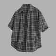 thumbnail image 1 of Awdenio Shirts for Men Plaid Short Sleeve Casual Button Down Shirts Collared Fall Clothes, 1 of 6
