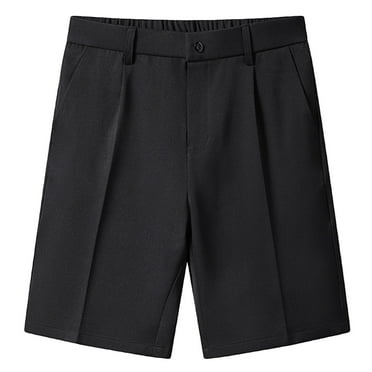 Awdenio Shorts Men Formal Short Pants Classic Basic Party Wedding Shorts Solid Shorts Trouser