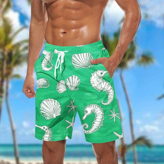 Awdenio Shorts Men Swim Trunks Mesh Liner Volley Shorts Swimming Trunks Bathing Suit Quick Dry