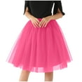 thumbnail image 1 of Awdenio Skirt for Women Plus Size Clearance Fashion Women's Large Gauze Pleated Half Skirt Gauze Skirt Puffy Skirt, 1 of 4