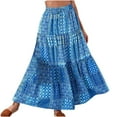 thumbnail image 1 of Awdenio Skirt for Women Plus Size Clearance Women Casual Bohemian Printing Retro Style Elegant Skirt, 1 of 5