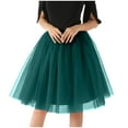 thumbnail image 1 of Awdenio Skirt for Women Plus Size Fashion Women's Large Gauze Pleated Half Skirt Gauze Skirt Puffy Skirt, 1 of 4