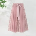 thumbnail image 1 of Awdenio Skirt for Women Plus Size Women Fashion Elastic High Waist Long Mesh Skirt Maxi Pleated, 1 of 6