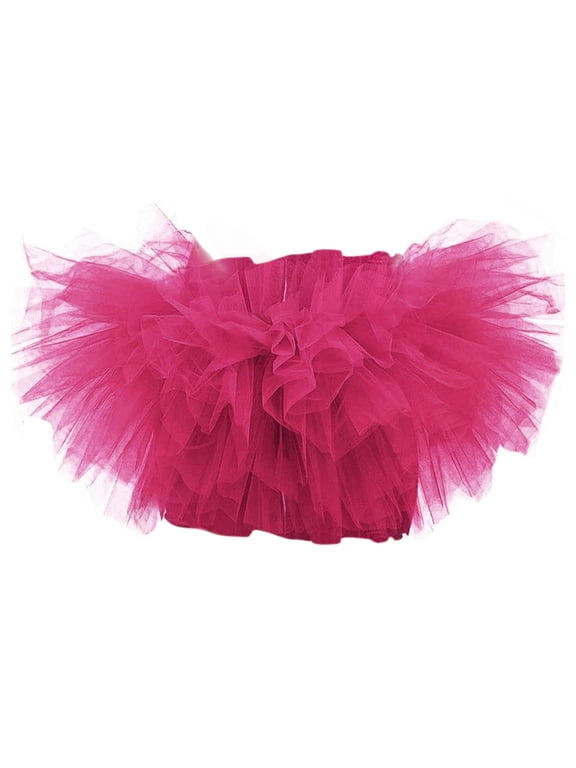 Skirt for Women Plus Size Women Mesh Tulle Skirt Princess Elastic Skirt Adult Short Tu Dancing Skirt