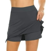 Awdenio Skirt for Women Plus Size Women's Active Performance Skort Lightweight Skirt for Running Tennis Sport