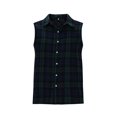 thumbnail image 1 of Awdenio Sleeveless Shirts For Men Casual Fashion Solid Turn-down Collar Plaid snap Shirt Sleeveless with Pocket, 1 of 4