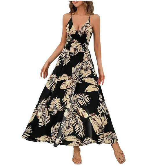 Awdenio Spring Dresses for Women Plus Size Wedding Guest Maxi Dress Long Sleeve Wrap V Neck High Low Split Ruffle Cocktail Dress