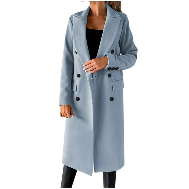 Fashion Turn-Down Collar Double Breasted Woolen Coat Fashion Turn-Down Collar Double Breasted Woolen Coat