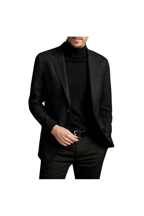 Suit Jacket for Men Casual Blazer Lightweight Suit Single Breasted Regular Fit Button Business Wedding Coats with Pocket