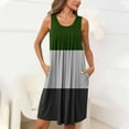 thumbnail image 1 of Awdenio Summer Dresses for Women 2024, Ladies Nightgown With Pockets Sleep Shirts Sleeveless Sleepwear Pleated Front Nightshirt Round Neck Nightdress Green 2XL, 1 of 7