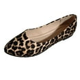 thumbnail image 1 of Awdenio Summer Flats Shoes for Women, Ladies Plus-size Leopard Print Casual Slip-on Flat Shoes, 1 of 7