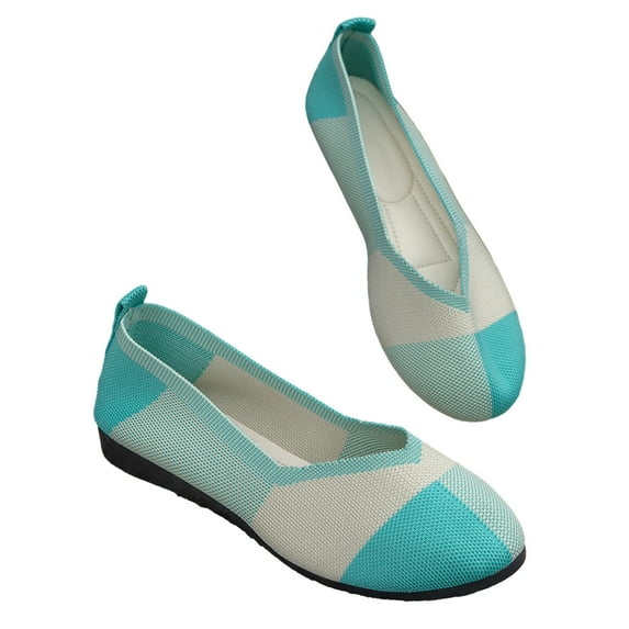 Awdenio Summer Flats Shoes for Women, Ladies Slip-on Tassel Knit Top Platform Loafers Casual Comfortable Shoes Indoor Outdoor