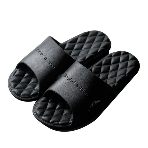 Awdenio Summer Slippers for Women, Ladies Men Slippers Home Couple Shoes Indoor Outside Soft Soled Bathroom Bath Slippers