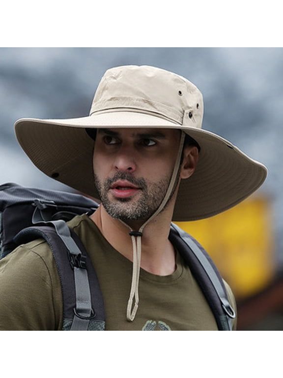 Sun Hats for Women Men UPF 50+ Fishing Hats Waterproof Wide Brim Boonie Bucket Hat for Safari Beach Hiking Garden