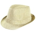 thumbnail image 1 of Awdenio Sunshade Hats Unisex Gangster Cap Beach Sun Straw Band Sunhat, 1 of 1