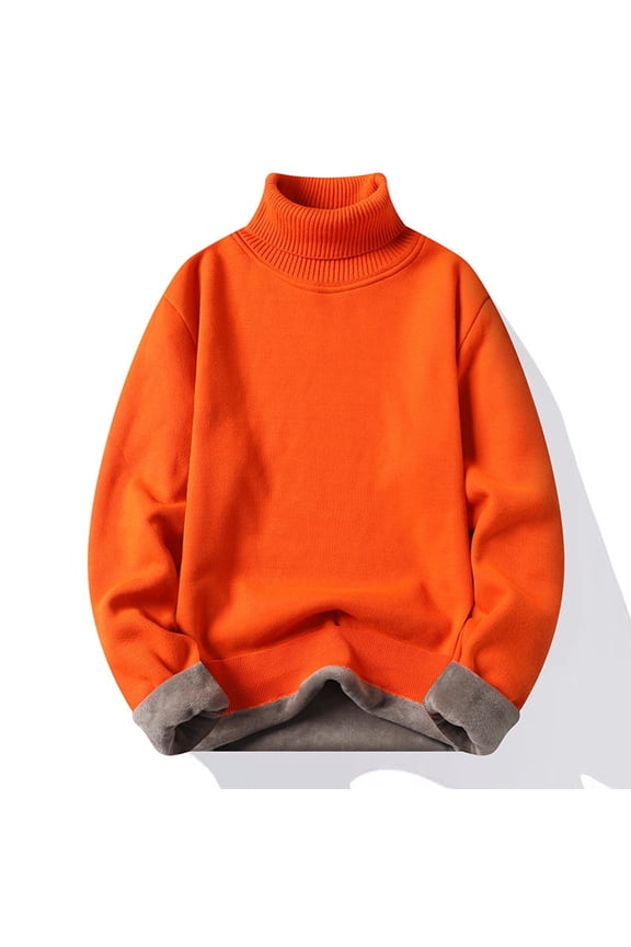 Sweaters for Men Casual Slim Fit Knitted Turtleneck Pullover Long Sleeve Knit Choker Sweaters with Twist Patterned